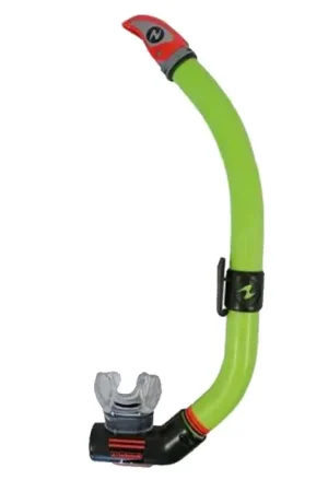 Achat Immédiat Tuba de Plongée Aqualung Air Dry - Transparent/Vert citron