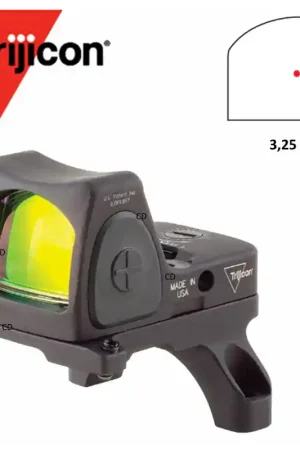 Quantité Limitée POINT ROUGE TRIJICON RMR RM06 3.25 MOA AVEC MONTAGE RM35 POUR ACOG AVEC FIBRE OPTIQUE