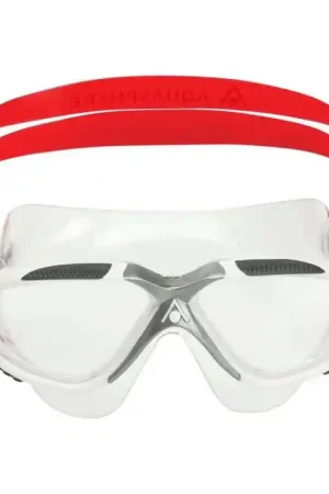 Masque natation Aquasphere Vista - Transparent / Rouge Offre Spéciale