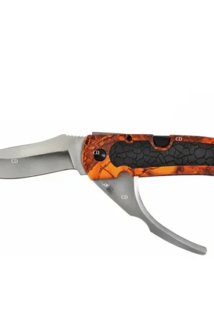 Couteau Pliant 2 Lames Pro Hunt King Camo Orange Blaze Offre Du Jour