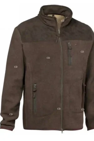 Promotion Saisonnière Blouson Polaire Homme Zippé Pro Hunt Presly Evo Marron