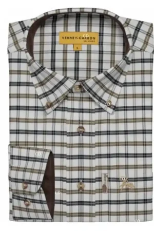 Chemise Homme Pro Hunt Clemont A Carreaux Vert/Bleu Prix Réduit