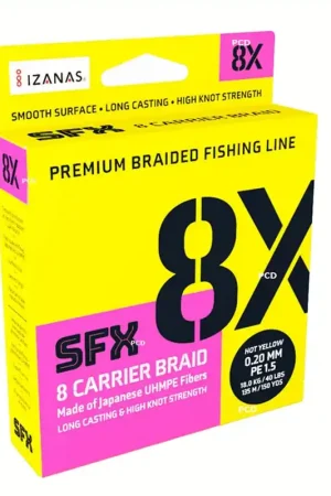 Nouvelle Collection Tresse Sufix SFX 8X Lo Vis Green 135m