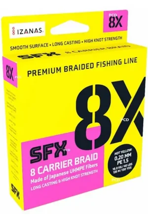 Tresse Sufix SFX 8 Lo Vis Green 275M Réduction