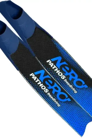Palmes apnée Pathos Nero - Soft Bleu Haute Qualité
