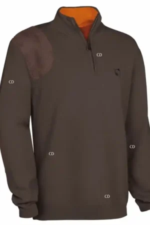 Pas Cher Pull Homme Club Interchasse Wilfried Marron