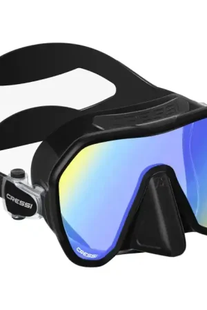 Acheter En Ligne Masque de plongée Cressi Z2 Noir / UV 380 verres Jaune-bleu
