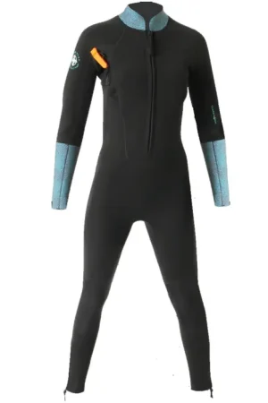 Combinaison longe cote femme Ocean Step Dualzip Steamer 4/3mm Teal Elephant Soldes