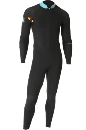 Combinaison longe cote homme Ocean step Optimizer 3/2mm Noir-Oil blue Must-Have