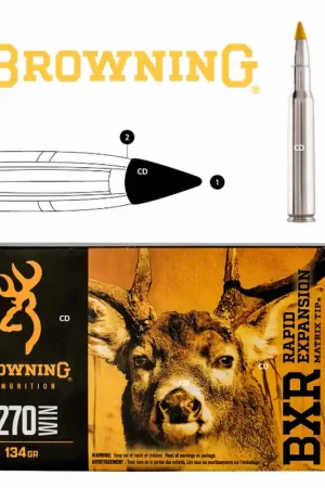 Balles Browning Bxr 270 Win 134 Grains Par 20 Petit Prix