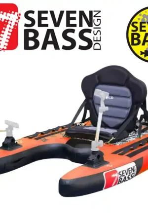 FLOAT TUBE SEVEN BASS JUNGLE NANO ORANGE Produit De Marque