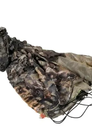 Filet De Camouflage Stepland 3D Foret 1,5X3M Avec Partie Haute Ajourée Expédié Aujourd’hui