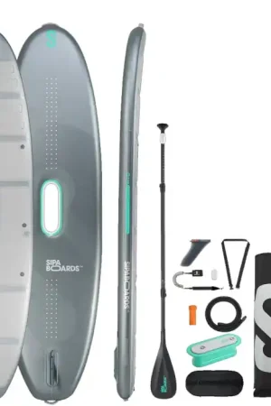 Bon Plan SUP Paddle électrique auto gonflable Sipaboards Allrounder Silver 11