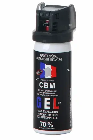 Aérosol Défense Gel Cs Capot Clapet 50Ml CBM Expédition Rapide