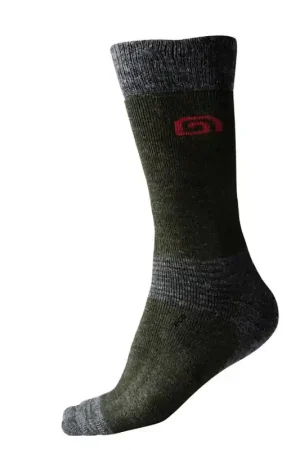 Chaussettes Homme Trakker Winter Merino Socks Kaki Et Grises Haute Qualité