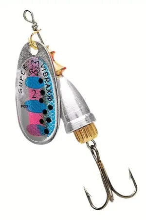Certifié Cuiller Tournante Blue Fox Vibrax Fluorescent RT En Vrac Par 12
