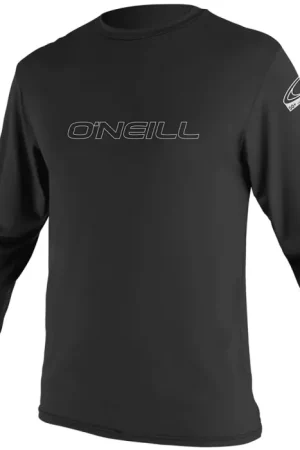 Lycra rashguard homme O'Neill manches longues Basic Skins Noir Pas Cher