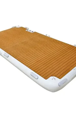 Bon Marché Plateforme gonflable bateau Yachtbeach 3.08 Premium Teak