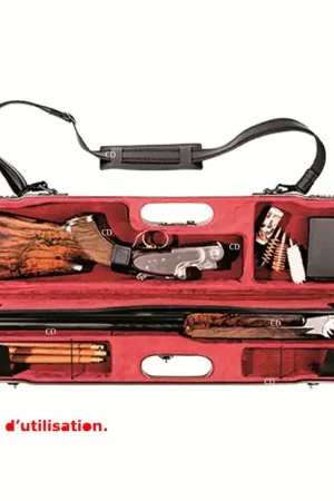 Seulement Aujourd’hui Mallette Négrini Intérieur Velours Pour Fusil Superposé Démonté