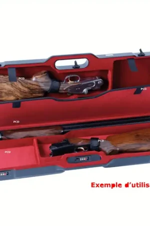Authentique Mallette Négrini Intérieur Velours Pour 2 Fusils Superposés Démontés