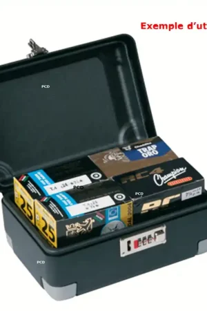 Produit De Marque Mallette Négrini Abs Thermoformé Avec Coins Renforcés Pour 100 Cartouches