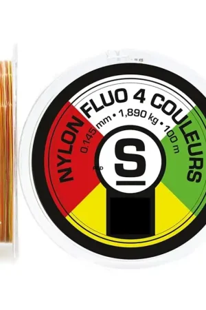 Satisfait Ou Remboursé Nylon Pierre Sempé Fluo 4 Couleurs 100m Blanc, Vert, Jaune Et Rouge