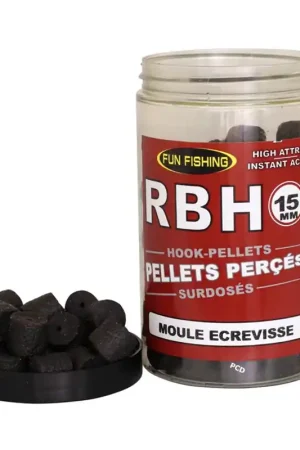 Pellets Percés Surdosés Fun Fishing Rbh 15MM Remise