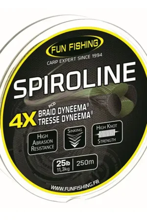 Vente Directe Tresse Fun Fishing Spiroline 250M