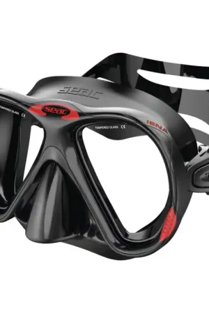 Achat Immédiat Masque de plongée Seac Sub Iena Noir/Rouge