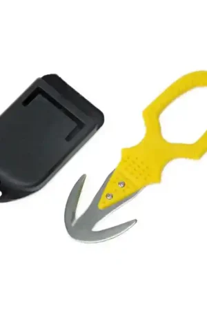 Bon Marché Couteau de plongée Best Divers Coupe fil Double Jaune