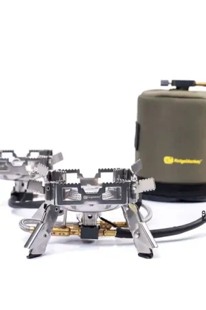 Petit Prix Ensemble De 2 Réchauds Ridge Monkey Quad Connect Pro Mini Full Kit