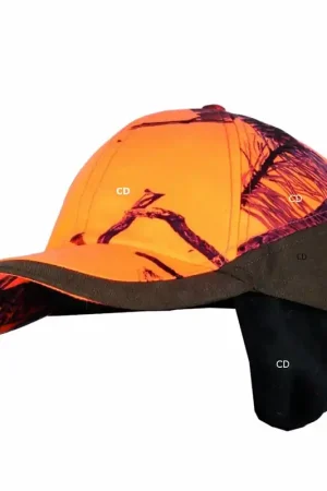Usine Directe Casquette Homme Somlys Camo Orange 906C Avec Cache Oreilles