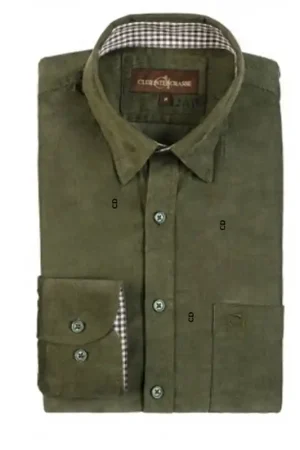Chemise Homme Club Interchasse Olive Kaki Must-Have