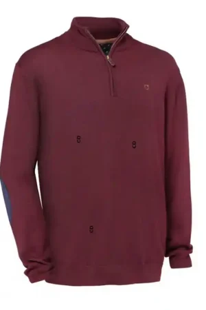 Pull Homme Club Interchasse Winsley Prune Affaire À Saisir