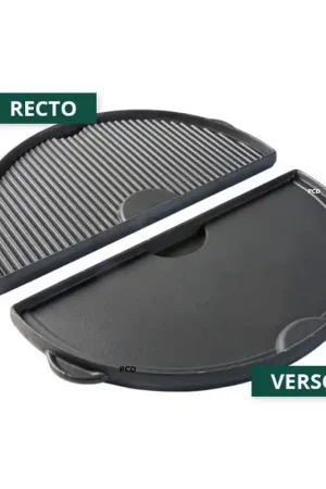 Seulement Aujourd’hui Demi Plancha Réversible En Fonte Pour Kamado Big Green Egg Large