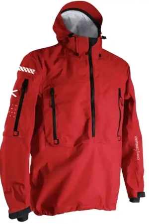 Veste coupe vent à capuche Hiko Nereus Rouge Produit De Marque