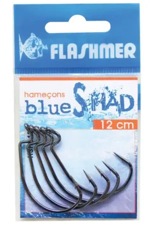 5 Hameçons pour Blue Shad 15 CM Nouvelle Collection