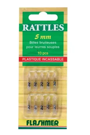 10 Rattles plastique Ø 5 mm Haute Qualité