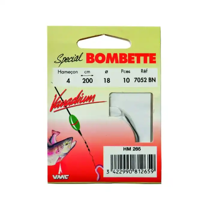 10 Hameçons montés Water Queen spécial Bombette 7052 BN 200 cm Solde
