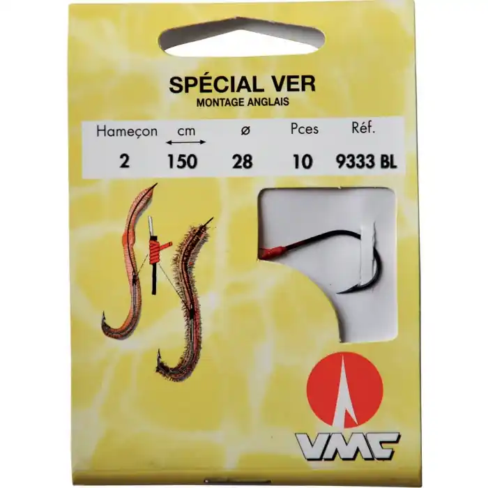 Spécial ver montage anglais 9333 BL 150 cm Hameçons N°8 sur Nylon 20/100 Achetez Aujourd’hui