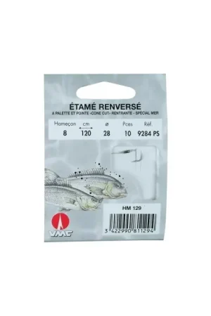 10 Hameçons montés Water Queen etamé renversé 9284 PS 150 cm Livraison Gratuite