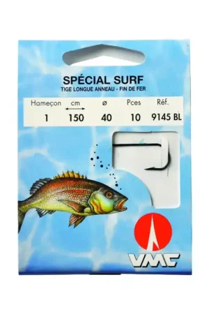 10 Hameçons montés Water Queen spécial surf 9145 BL 150 cm Livraison Gratuite