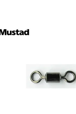 EMERILLONS MUSTAD ROLLING NOIR OEILLET ROND PAR 10 Livraison Express