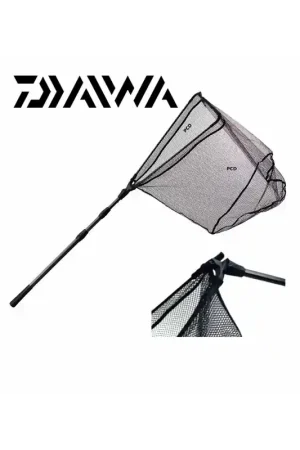 Certifié EPUISETTE DAIWA CAOUTCHOUC 150CM MAILLE 6MM CADRE 50CM