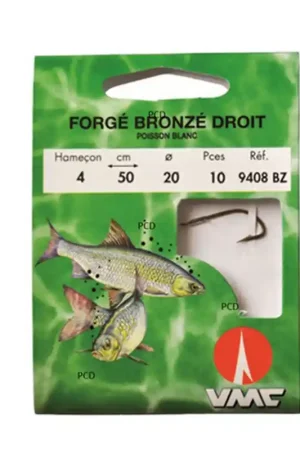 Hameçons Montés Water Queen Bronzé Droit Par 10 Quantité Limitée