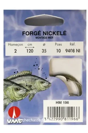 Hameçons Montés Water Queen Forgé Nickelé Mer Certifié