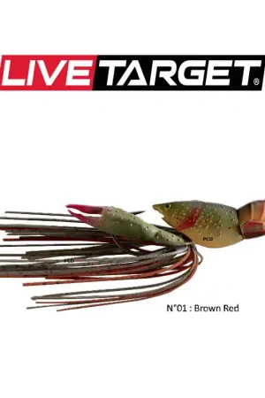 LEURRES SOUPLES LIVE TARGET HOLLOW BODY CRAW 5CM Authentique