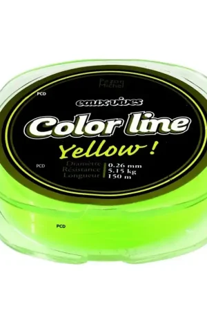 Nylon Pezon Et Michel Eaux Vives Color Line 150M Jaune Usine Directe