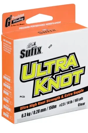 Soldes Nylon Sufix Ultra Knot Yellow Orange 150M