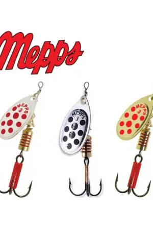 Cuillers Mepps Aglia Or A Points Rouges Par 2 Commander Vite